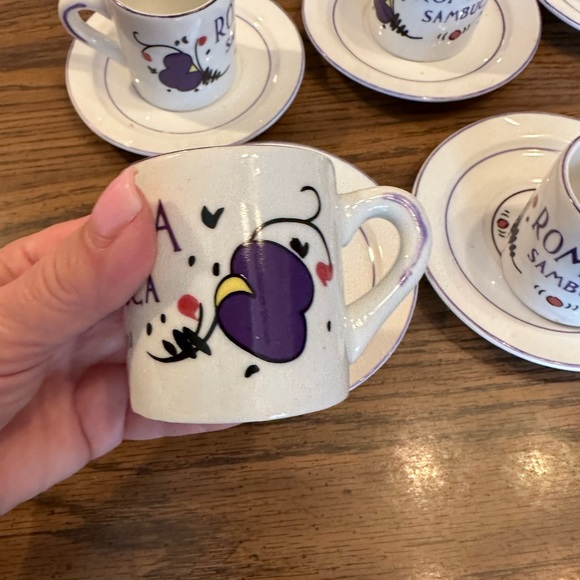 Espresso Cups 11 cups and saucers - Picture 2 of 8